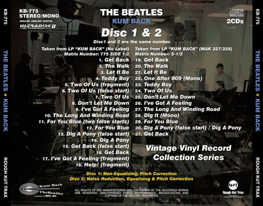 THE BEATLES / KUM BACK (2CD)