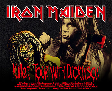 IRON MAIDEN / GIRA KILLER CON DICKINSON (4CDR)