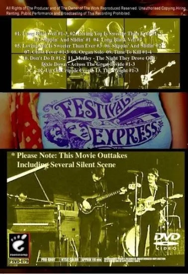 THE BAND / FESTIVAL EXPRESS OUTTAKES (1DVDR)