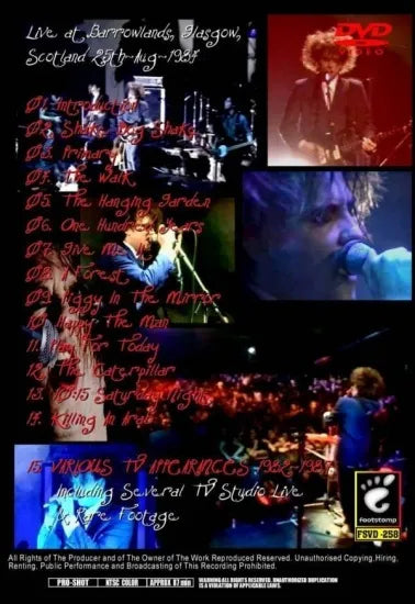 THE CURE / VIDEO RARITE PRO SHOT (1DVDR)