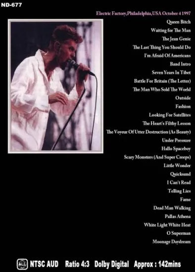 DAVID BOWIE / Fábrica de maravillas (1 DVDR)