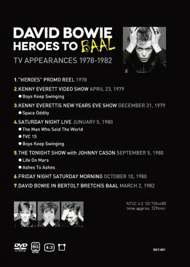 DAVID BOWIE / HÉROES DE BAAL (1 DVDR)