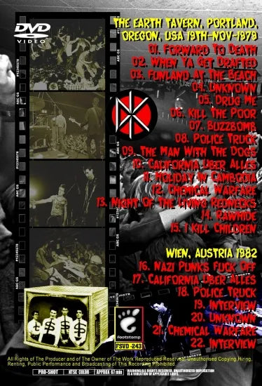 DEAD KENNEDYS / CHEMICAL WARFARE (1DVDR)