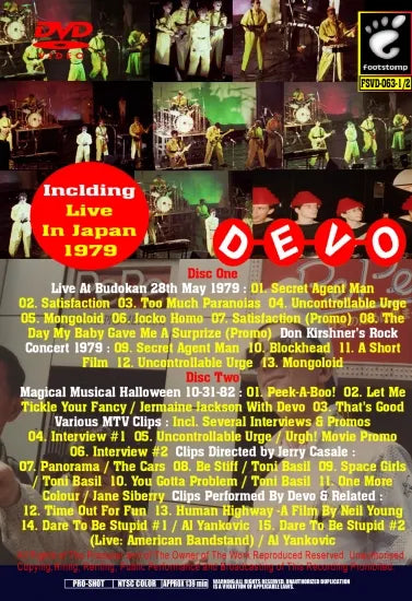 DEVO / WE'ER DE-EVOLUTION! (2DVDR)