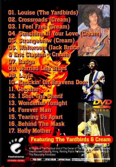 ERIC CLAPTON feat YARDBIRDS & CREAM / PAST YEARS (1DVDR)