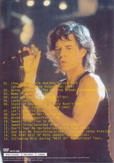 MICK JAGGER / GODESS IN THE ROCKWAY (1DVDR)