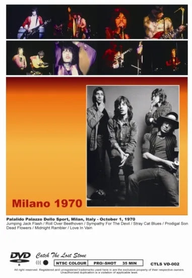 THE ROLLING STONES / MILANO 1970 (1DVDR)