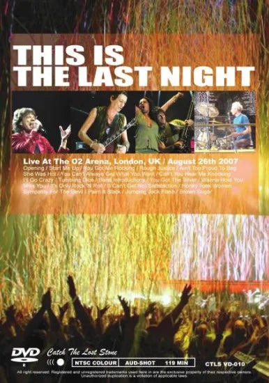 THE ROLLING STONES / THIS IS THE LAST NIGHT (1DVDR)