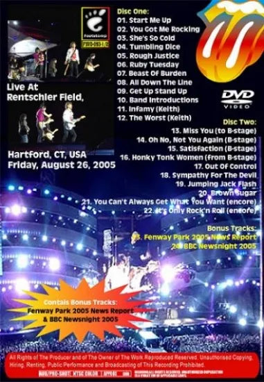 THE ROLLING STONES / ROCK RENTSCHLER FIELD 2005(2DVDR)