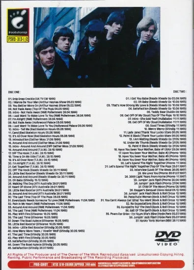 THE ROLLING STONES / STONE HOLIC 1964-1969 (2DVDR)