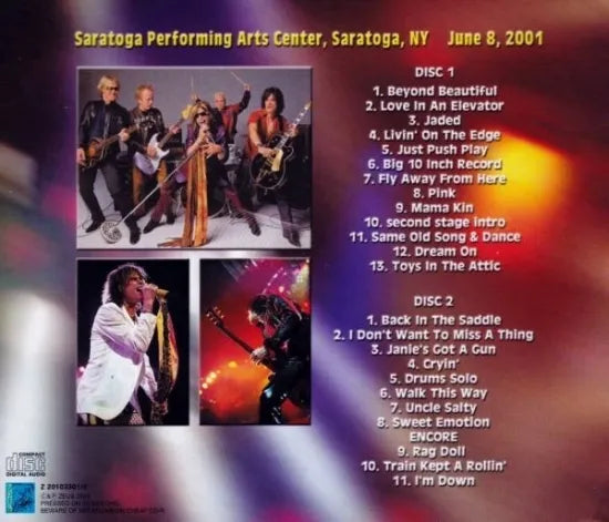 AEROSMITH / SARATOGA 2001 (2CD)