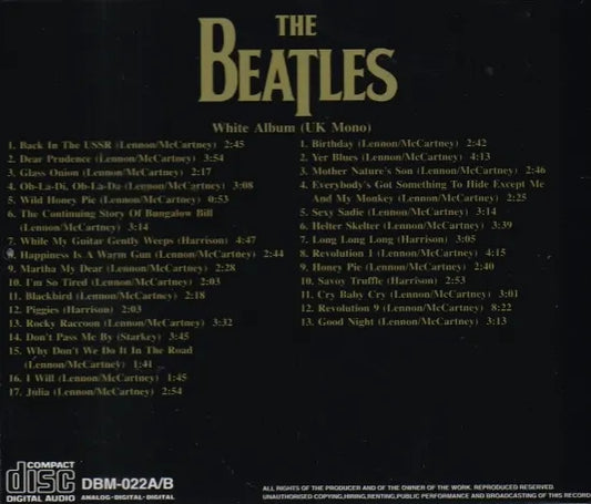 THE BEATLES / THE BEATLES(UK MONO) (2CD)
