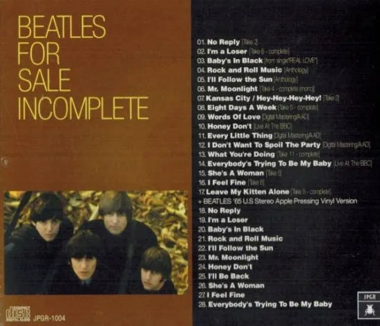 THE BEATLES / FOR SALE INCOMPLETE (1CD)