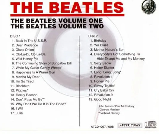 THE BEATLES / THE BEATLES VOLUME ONE & TWO (2CD)