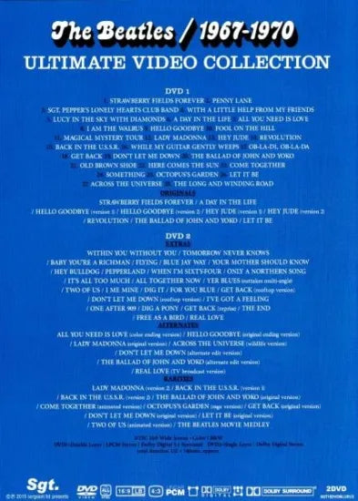 THE BEATLES / 1967-1970 ULTIMATE VIDEO COLLECTION (2DVD)