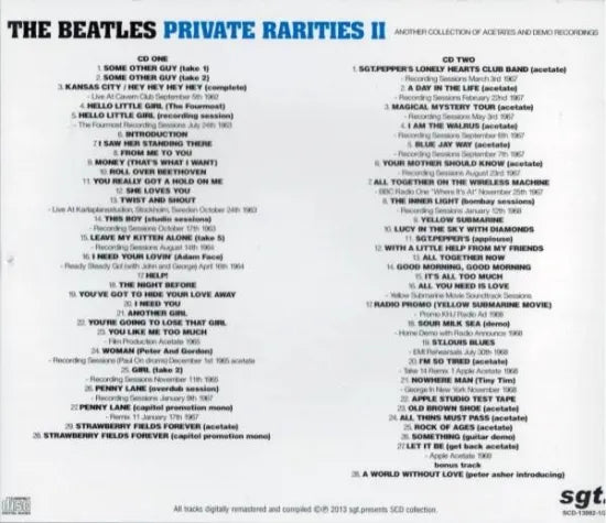 THE BEATLES / PRIVATE RARITIES Ⅱ (2CD)