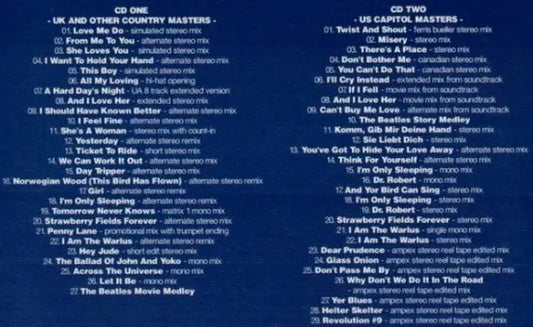 THE BEATLES / RARE MASTERS (2CD)