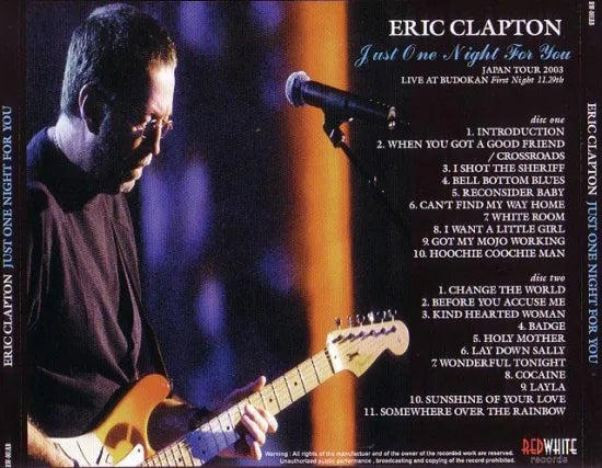 ERIC CLAPTON / JUST ONE NIGHT FOR YOU BUDOKAN 2003 (2CD)