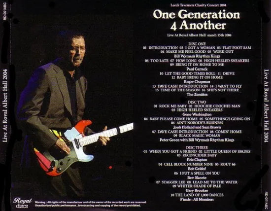 ERIC CLAPTON / ONE GENERATION 4 ANOTHER (3CD)