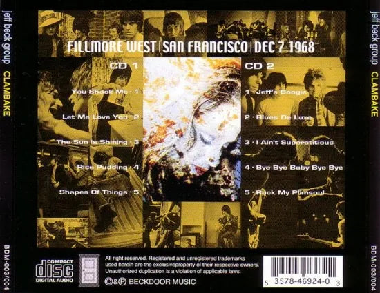 JEFF BECK GROUP/CLAMBAKE (2CD)