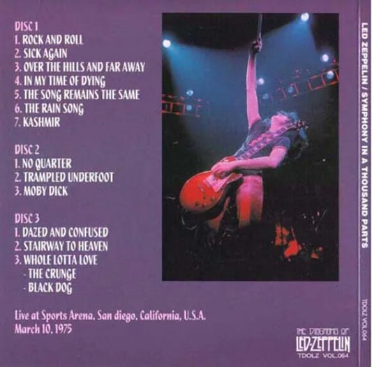 LED ZEPPELIN / SYMPHONY IN A THOUSAND PARTS (3CD) Paper cover