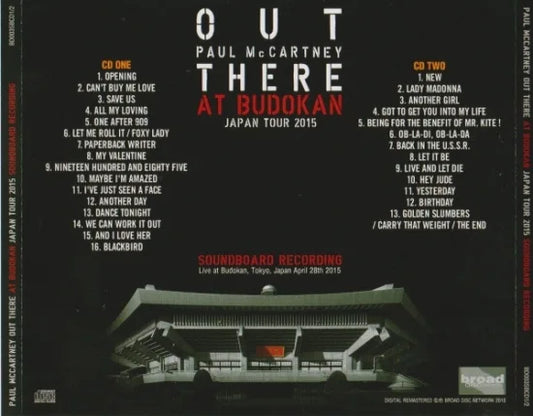 PAUL McCARTNEY/AT BUDOKAN -OUT THERE JAPAN TOUR 2015 SOUNDBOARD RECORDING (2CD)