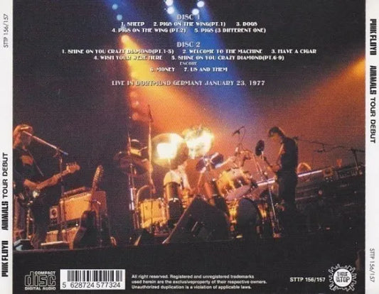 Pink Floyd / Animals Tour Debut (2CD) 1977 January 23 Germany Dortmund