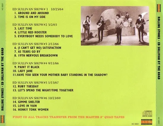 THE ROLLING STONES / ED SULLIVAN BY THE QUAD (1CD)