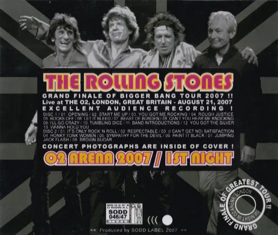 THE ROLLING STONES / 02 ARENA 2007 1ST NIGHT (2CD)