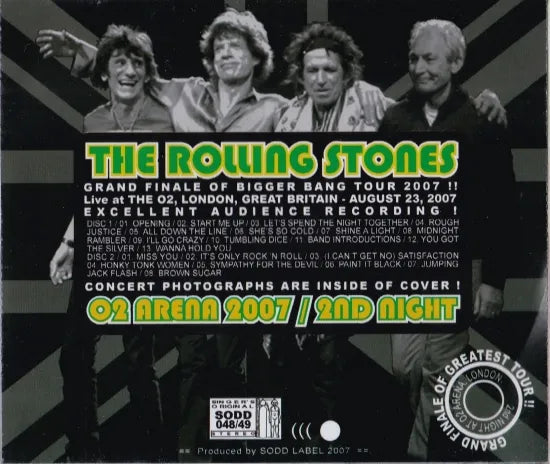 THE ROLLING STONES / 02 ARENA 2007 2ND NIGHT (2CD)