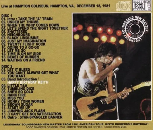THE ROLLING STONES / HAPPY BIRTHDAY KEITH (2CD)