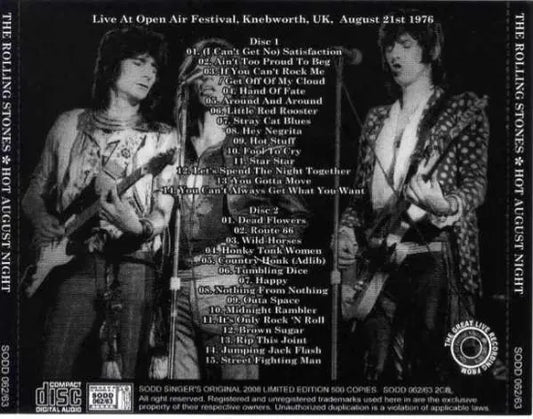 THE ROLLING STONES / HOT AUGUST NIGHT (2CD)