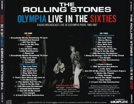 THE ROLLING STONES / OLYMPIA LIVE IN THE SIXTIES (2CD)