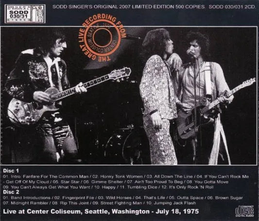 THE ROLLING STONES / SEATTLE COLISEUM '75 (2CD+Bonus CDR)