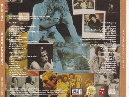 THE ROLLING STONES / THE COMPLETE LA SUNDAY TAPES (4CD)