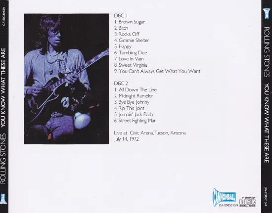 THE ROLLING STONES / YOU KNOW WHAT THESE ARE (2CD)