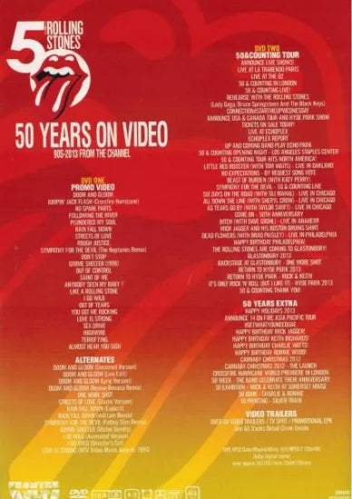 THE ROLLING STONES / 50 YEARS ON VIDEO RED (2DVD)