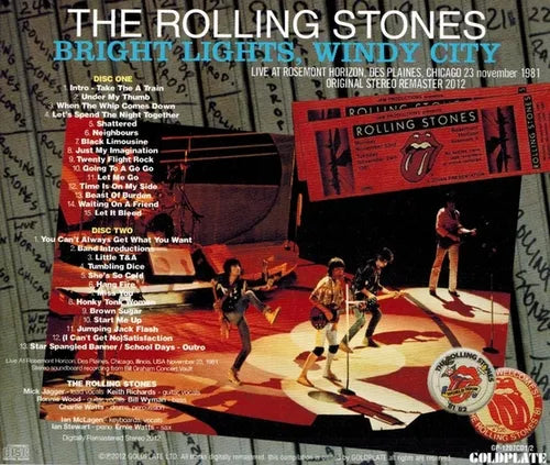 THE ROLLING STONES / BRIGHT LIGHTS WINDY CITY (2CD)