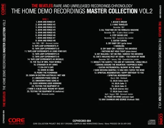 THE BEATLES / HOME DEMO RECORDINGS vol.1-2 (4CD)