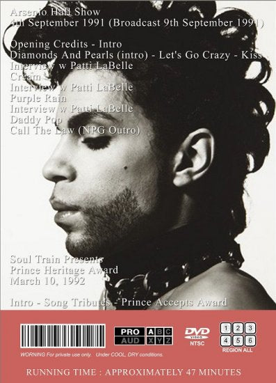 PRINCE & THE NPG / ARSENIO HALL 1991 (1DVDR)