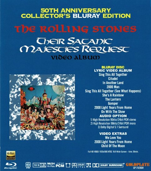 THE ROLLING STONES THEIR SATANIC MAJESTIES REQUEST SESSIONS 50TH ANNIVERSARY (1BDR)