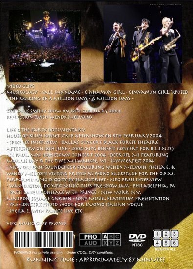 PRINCE / MUSICOLOGY MUSIC 1-3 (3DVDR)