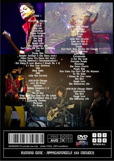 PRINCE / MORE WELCOME 2 CHICAGO (2DVDR)