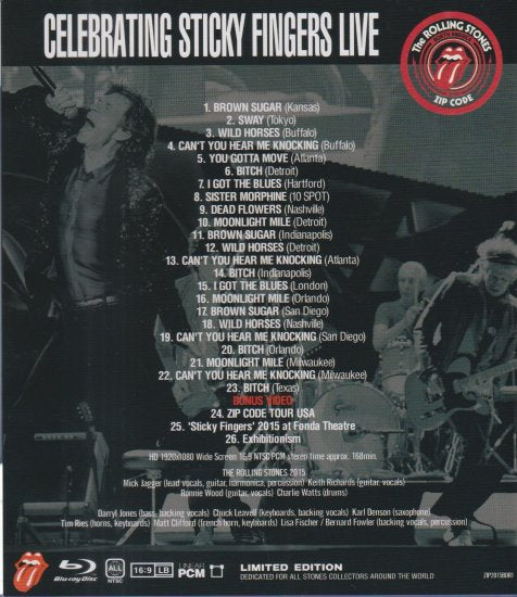 ROLLING STONES / CELEBRATING STICKY FINGERS LIVE (1BDR)