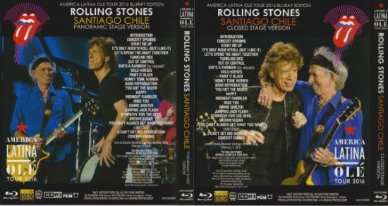 ROLLING STONES / AMERICA LATINA OLE TOUR 2016 SANTIAGO CHILE (2BR)