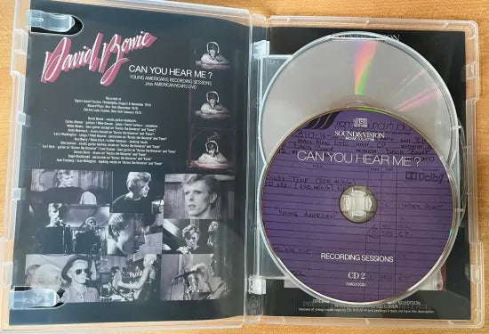 David Bowie Can You Hear Me? 1974-1975 YOUNG AMERICANS RECORDING SESSIONS plus AMERICAN YEARS DVD (2CD+1DVD)