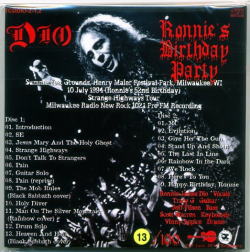 DIO / LA FIESTA DE CUMPLEAÑOS DE RONNIE (2 CD)