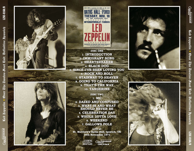 LED ZEPPELIN / OVER THE TWELVE-FOOT END DEFINITIVE IPSWICH (2CD)
