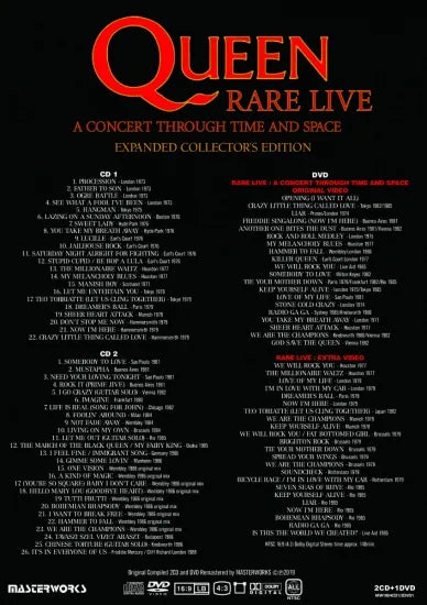 Queen / RARE LIVE Expanded Collector's Edition (2CD+1DVD)