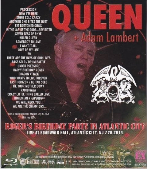Queen + Adam Lambert /Roger's Birthday Party in Atlantic City (1BDR)